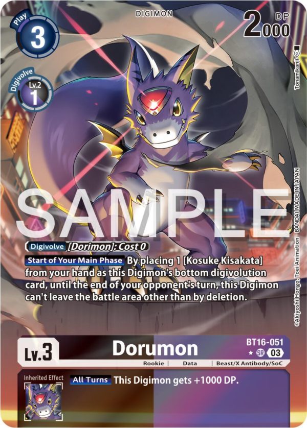 Dorumon [BT16-051] (Alternate Art) [Beginning Observer] Supply