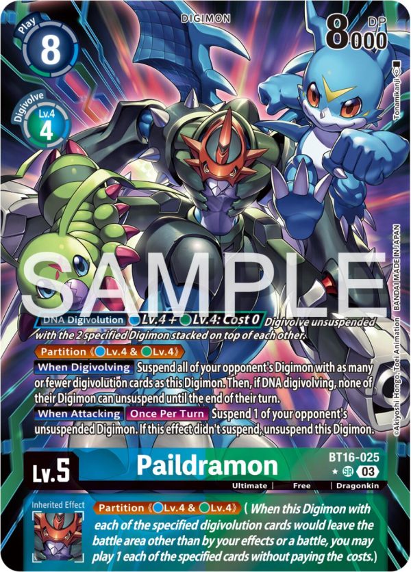 Paildramon [BT16-025] (Alternate Art) [Beginning Observer] Supply