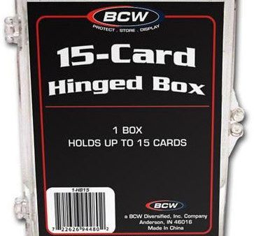 BCW Hinged Box 15 Count Discount