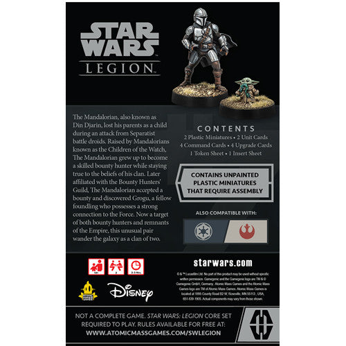 Star Wars: Legion - Din Djarin & Grogu Operative Expansion Supply