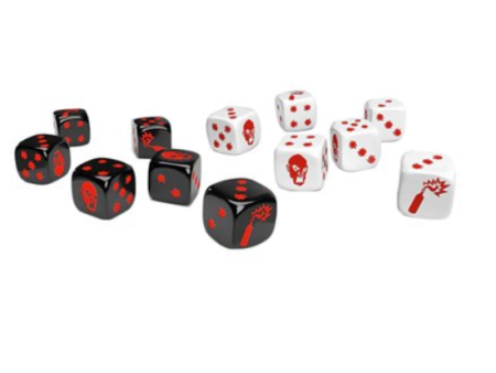 Zombicide (2nd Edition): Special Black & White Dice on Sale