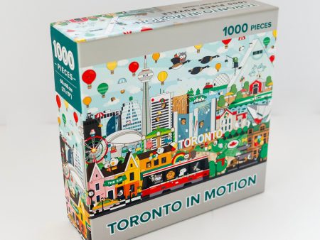 Arcadia Puzzles - Toronto In Motion Jigsaw Puzzle (1000 Pieces) For Cheap