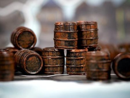 Sleeve Kings - Painted Resin Resource Tokens: Barrel (10ct) Fashion