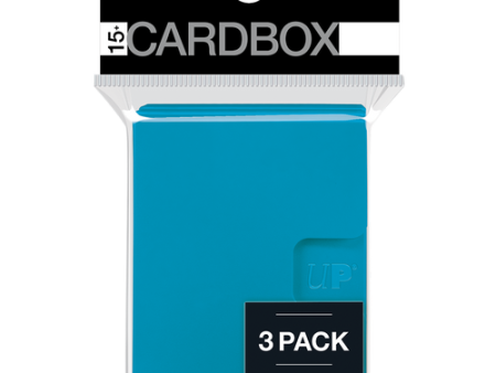 Ultra Pro - PRO 15+ Card Boxes 3-pack: Light Blue Online now