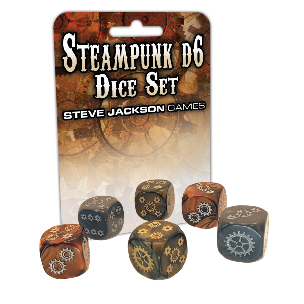 Steampunk D6 Dice Set Online Sale