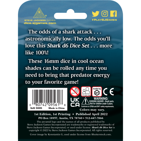 Shark D6 Dice Set Supply