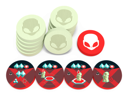 On Mars: Alien Invasion - Wooden Alien Token Supply