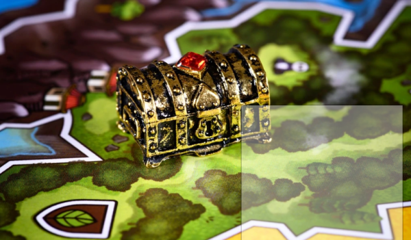 Sleeve Kings - Player Token: Tarnished Gold Color Treasure Chest In Metal Alloy Online