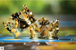 Sleeve Kings - Player Token: Gold Color Crown In Metal Alloy For Discount