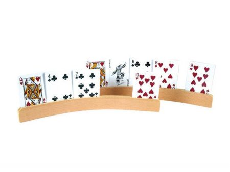 Curve Shape Wooden Card Holders - 2 Pieces For Discount