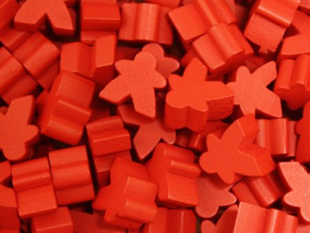 MeepleSource - Mini Meeples Pack (25 pcs) - Red Cheap