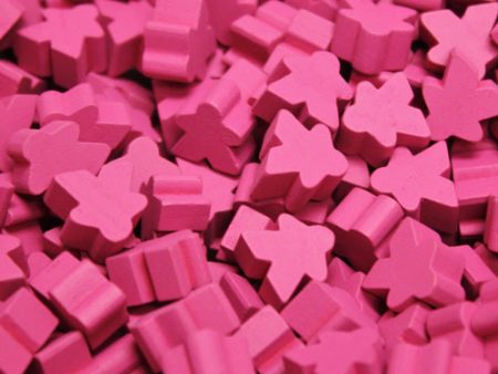 MeepleSource - Mini Meeples Pack (25 pcs) - Pink For Sale