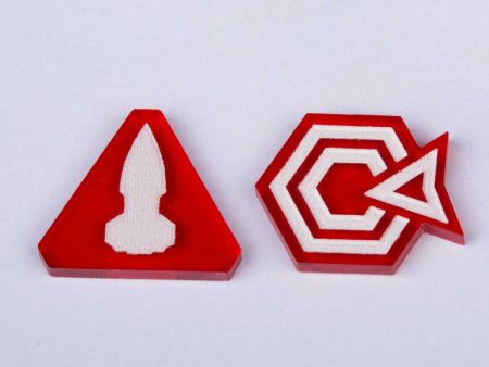 Laserox - Twilight Imperium: Command & Control Tokens (Red) Online Sale