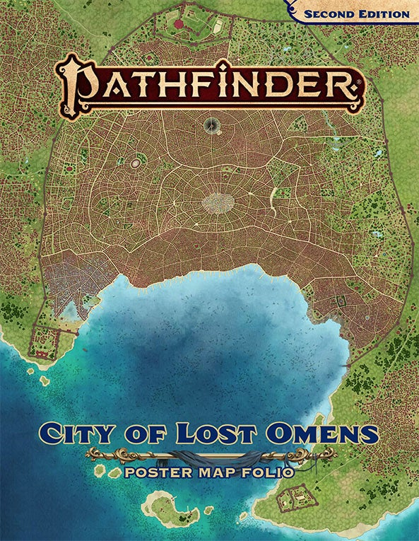 Pathfinder 2nd Edition - Lost Omens: City of Lost Omens Poster Map Folio Cheap