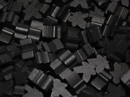 MeepleSource - Mini Meeples Pack (25 pcs) - Black Discount