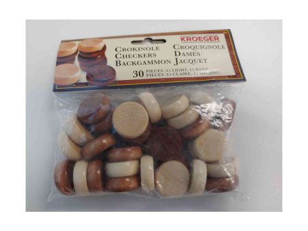 Crokinole Disks (30 Wooden Pieces) Supply