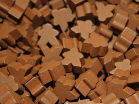 MeepleSource - Mini Meeples Pack (25 pcs) - Brown For Sale